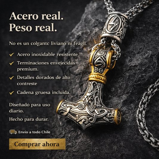 Colgante Mjolnir - Consigue la Fuerza de Thor